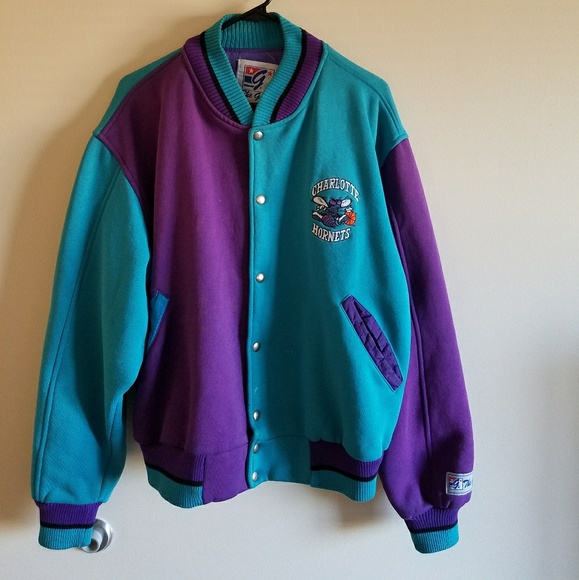 charlotte hornets varsity jacket